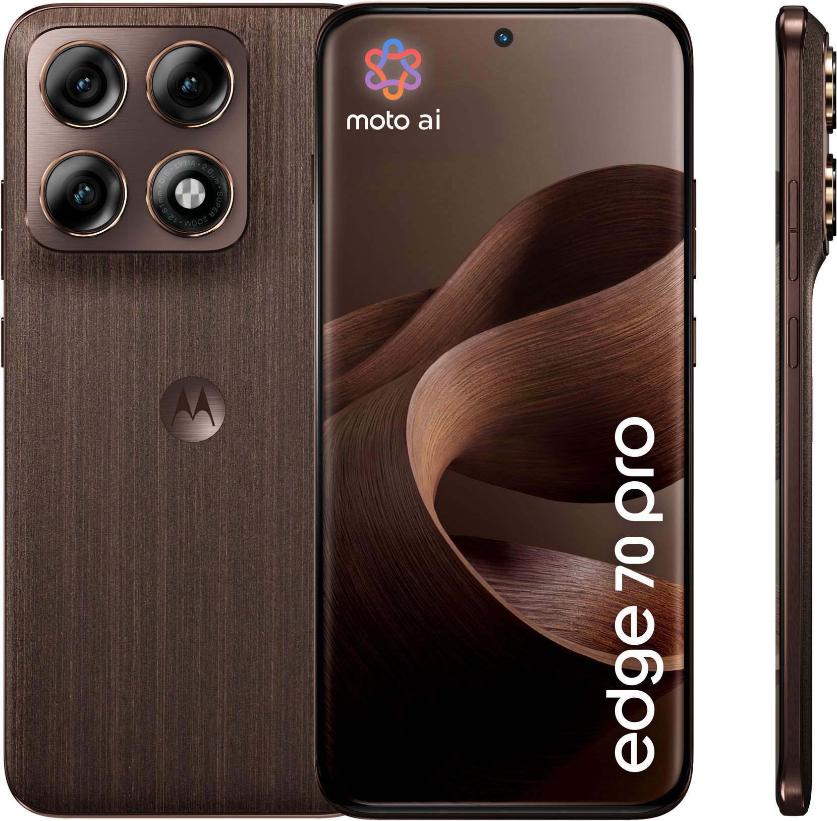 Motorola Edge 70 Pro 8GB/256GB Pantone Chicory Coffee (Wood) - sleva 20% v MOTOROLA