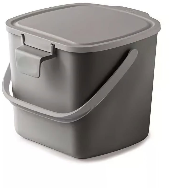 SNIPS Koš na bioodpad 3 l tmavě šedý + světle šedé víko