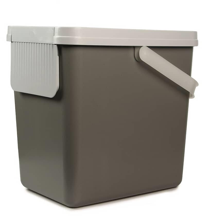 SNIPS Koš na tříděný odpad 25 l šedý + sv. šedé víko