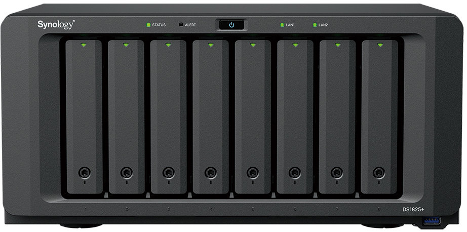 Synology DS1825+ NAS zařízení s 8 pozicemi pro disky