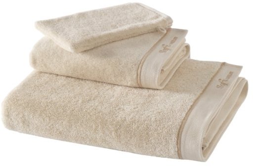 Soft Cotton Aura Sada ručník, osuška a mycí žínka, 3 ks, béžová
