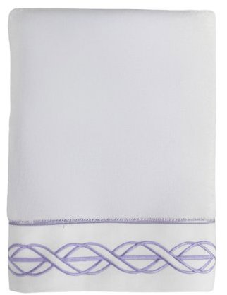 Soft Cotton Ručník s výšivkou Vita 50 × 100 cm, bílý, fialová výšivka