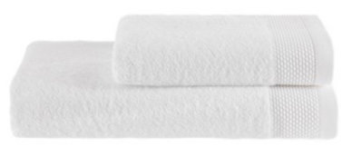 Soft Cotton Bamboo Sada ručník a osuška 2 ks, bílá