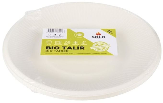 SOLO Talíř kulatý 23cm/12ks