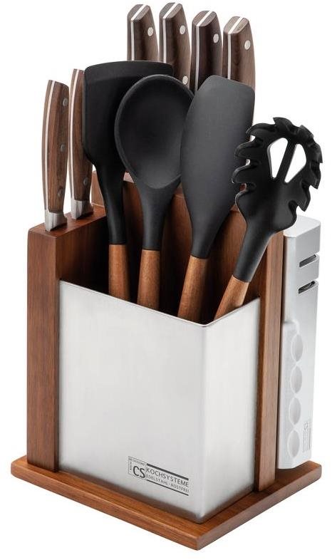 CS KOCHSYSTEME Sada nožů a kuchyňského náčiní ve stojanu SOLTAU 12ks