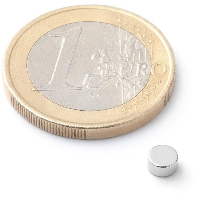 SOLLAU neodymový silný válec D 4×2 mm - balení 50 ks