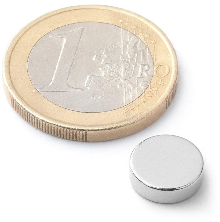 SOLLAU neodymový silný válec D 10×3 mm - balení 10 ks