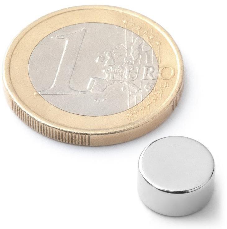 SOLLAU neodymový silný válec D 10×5 mm - balení 10 ks
