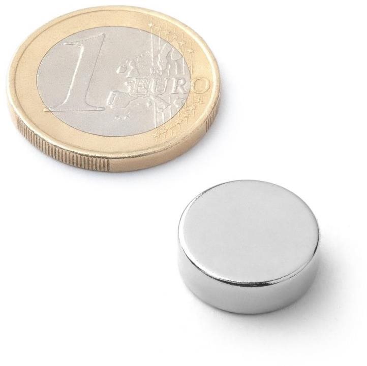 SOLLAU neodymový silný válec D 15×5 mm - balení 5 ks