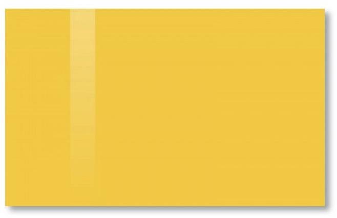Skleněná magnetická tabule SOLLAU žlutá exotická 60x90 cm
