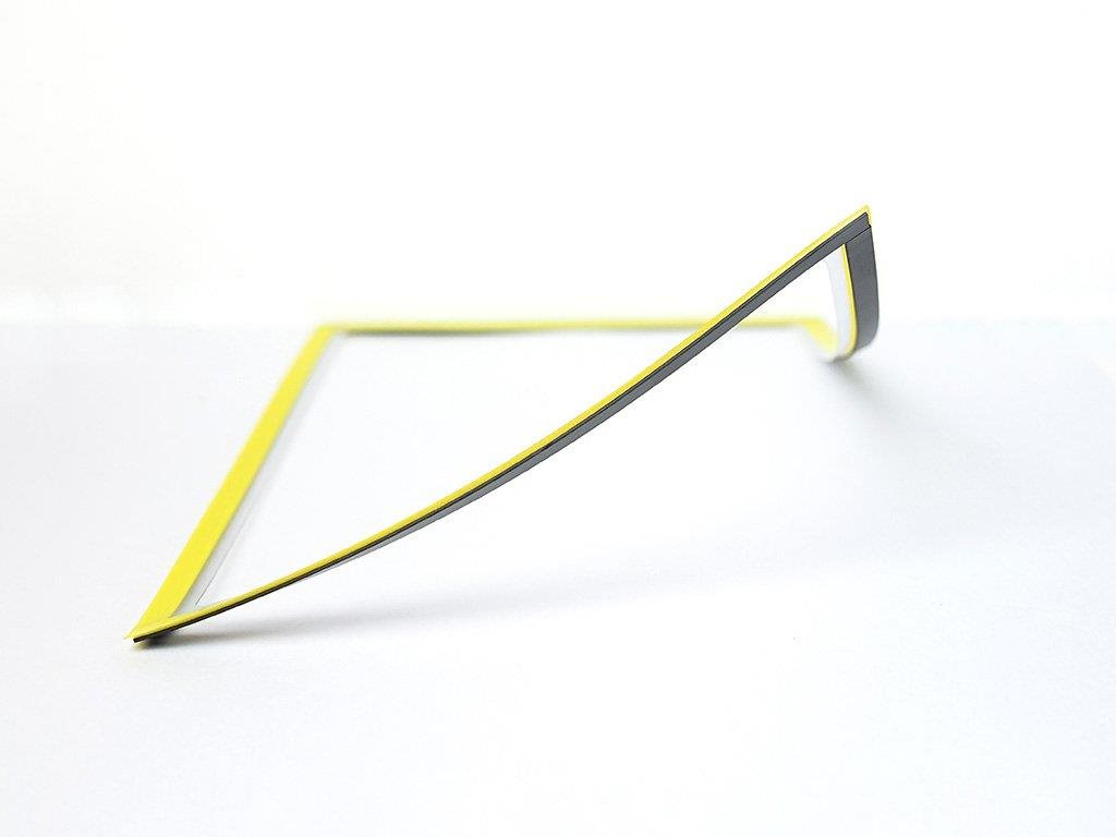 Magnetická kapsa A4 s výřezem od SOLLau - žlutá