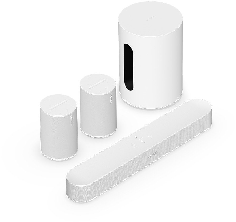 Sonos BEAM bílý + Sonos Sub Mini + 2x Sonos Era 100