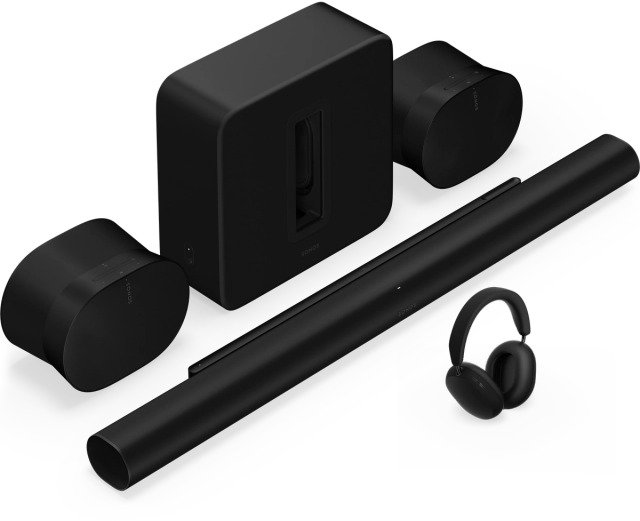 Sonos Ace Black + Sonos Arc Ultra + Sonos Sub 4 + 2x Sonos Era 300