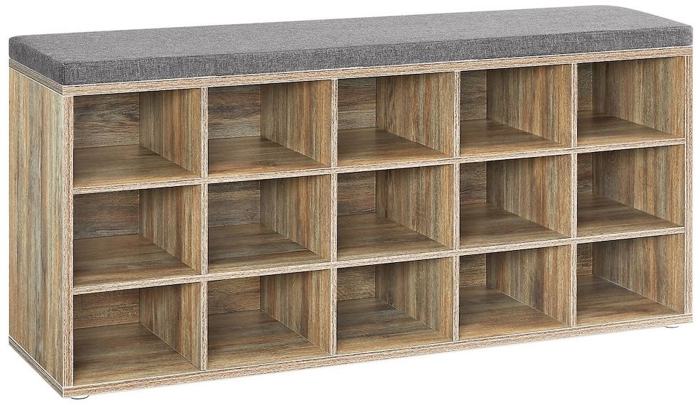 Botník Songmics Vasagle Endersen 105 cm ve světle hnědé a šedé barvě