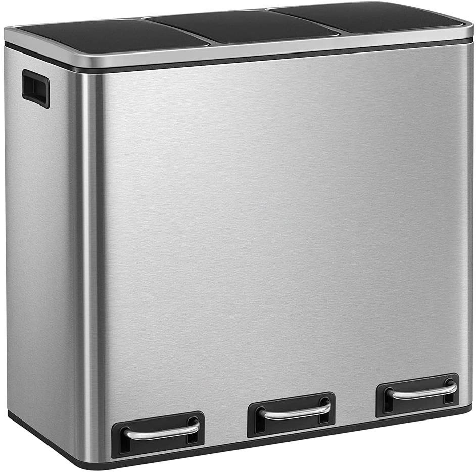 KW Germany Odpadkový koš PremiumLine na tříděný odpad 3 x 18l nerez