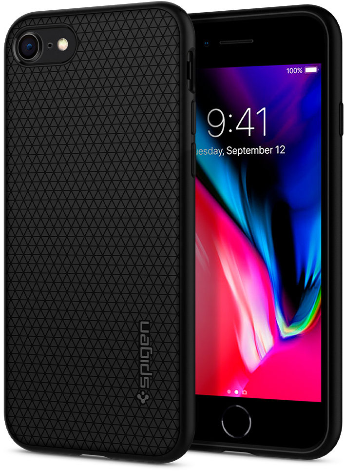 Spigen Liquid Air Black iPhone SE (2022/2020)/8/7
