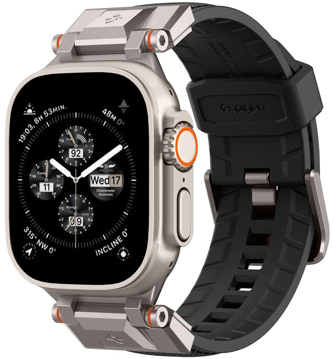 Spigen Dura Pro Armor Band Black Apple Watch 49mm/45mm/44mm/42mm