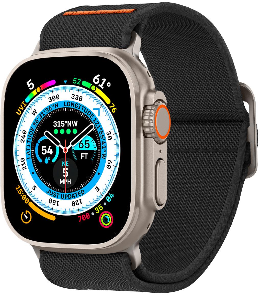 Spigen Lite Fit Ultra Black Apple Watch 49mm/45mm/44mm/42mm