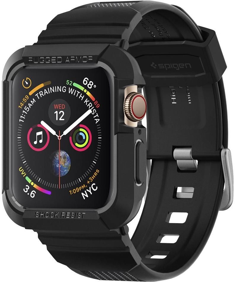 Spigen Rugged Armor Pro Black Apple Watch 9/8/7 (45mm)/SE 2022/6/SE/5/4 (44mm)