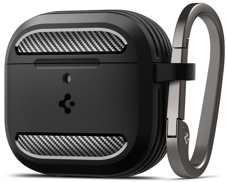Spigen Rugged Armor, matte black - AirPods 4