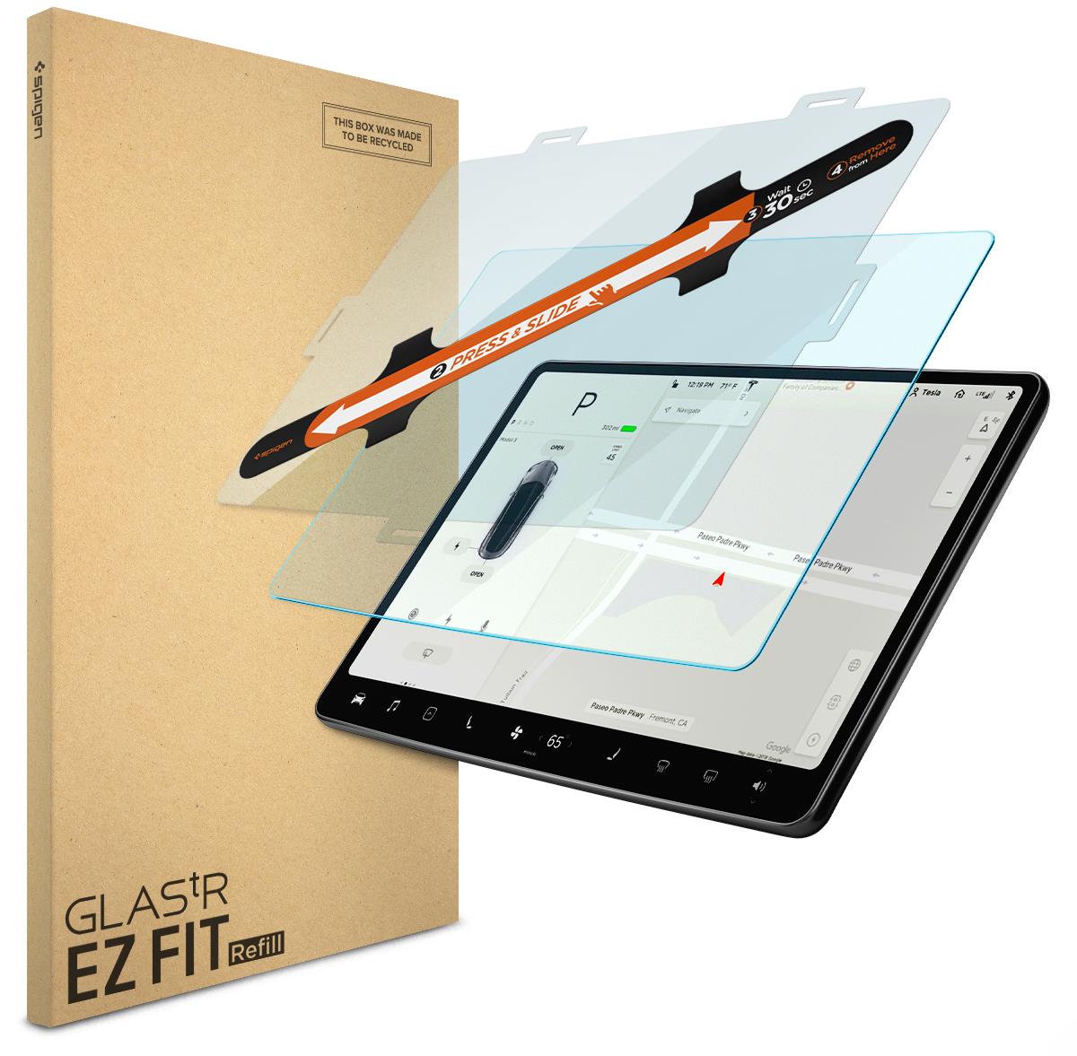 Spigen Tesla EZ Fit Refill Anti Glare Screen Protector 1 Pack Tesla Model Y/3