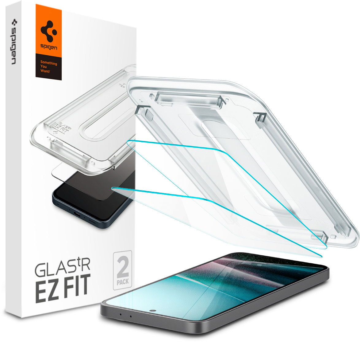 Spigen Glass tR EZ Fit 2 Pack Transparency Samsung Galaxy A36 5G