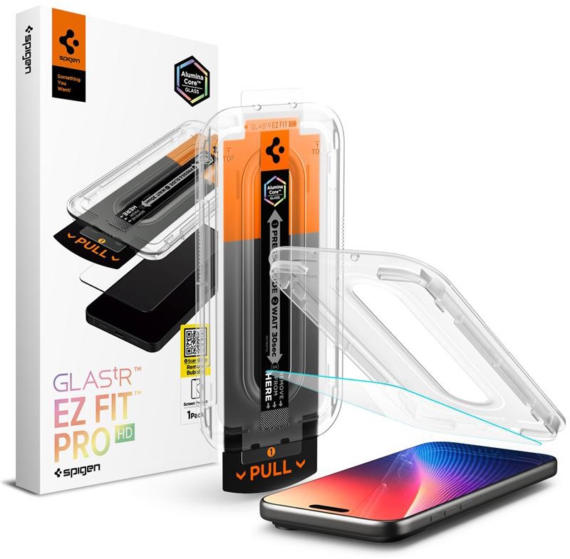 Spigen Glass tR EZ Fit Pro HD 1 Pack iPhone 2026 Pro Max/17 Pro Max/16 Pro Max