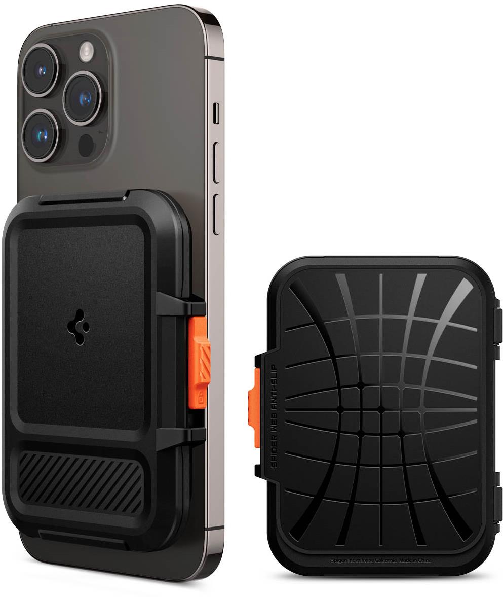 Spigen iPhone Lock Fit Wallet with MagSafe Black
