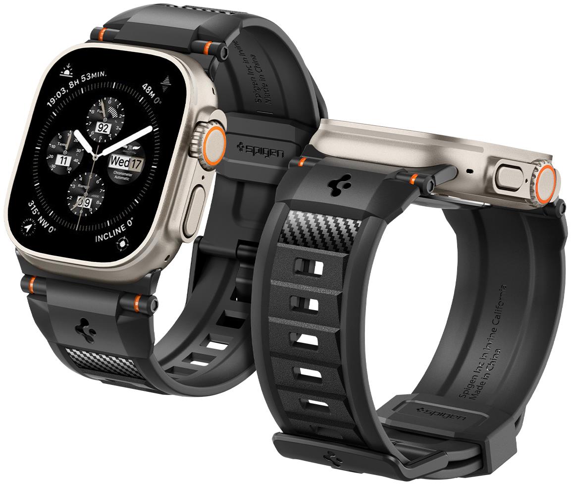 Spigen Rugged Ultra Band Matte Black Apple Watch 49mm/45mm/44mm/42mm