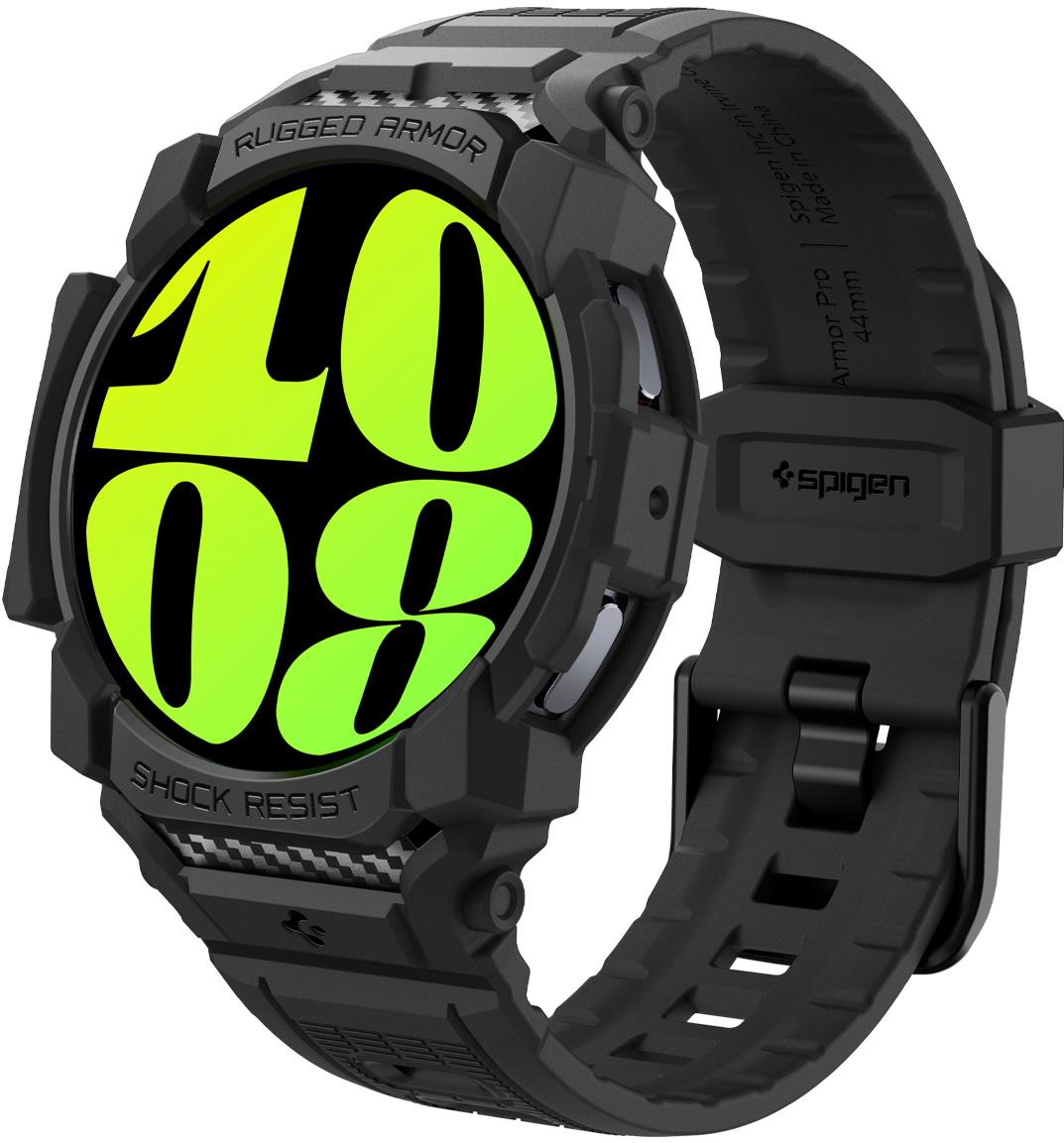 Spigen Rugged Armor Pro Matte black Samsung Galaxy Watch7 (44mm)