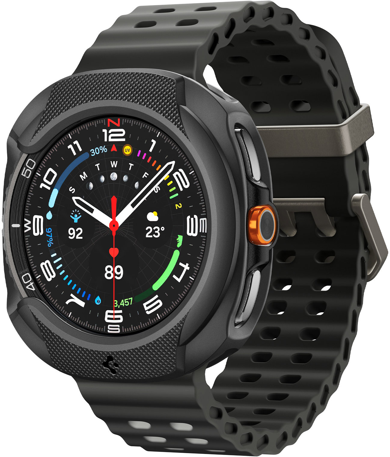 Spigen Liquid Air Matte Black Samsung Galaxy Watch 8 Classic (46mm)