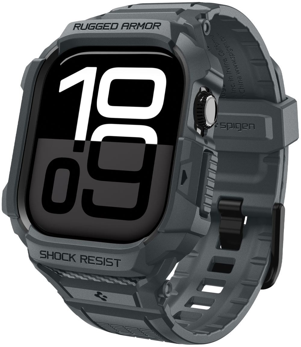 Spigen Rugged Armor Pro 2 Apple Watch 11 46mm Dark Gray
