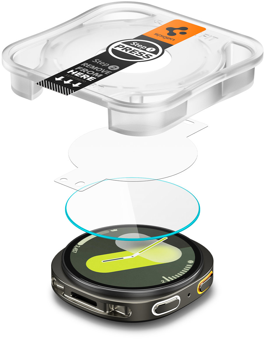 Spigen Glass tR EZ Fit 2 Pack Transparency Samsung Galaxy Watch 8