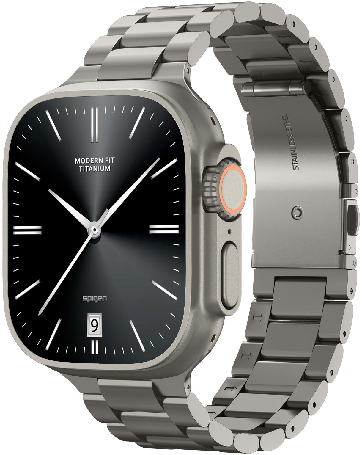 Spigen Modern Fit Titanium Apple Watch 49mm/46mm/45mm/44mm Natural Titanium
