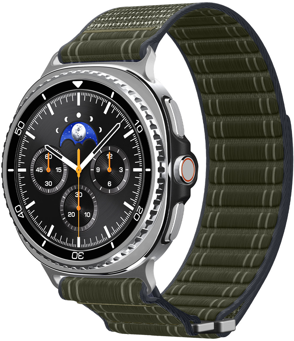 Spigen Fabric Band Hook And Loop Samsung Galaxy Watch 8 46mm/44mm/40mm Green