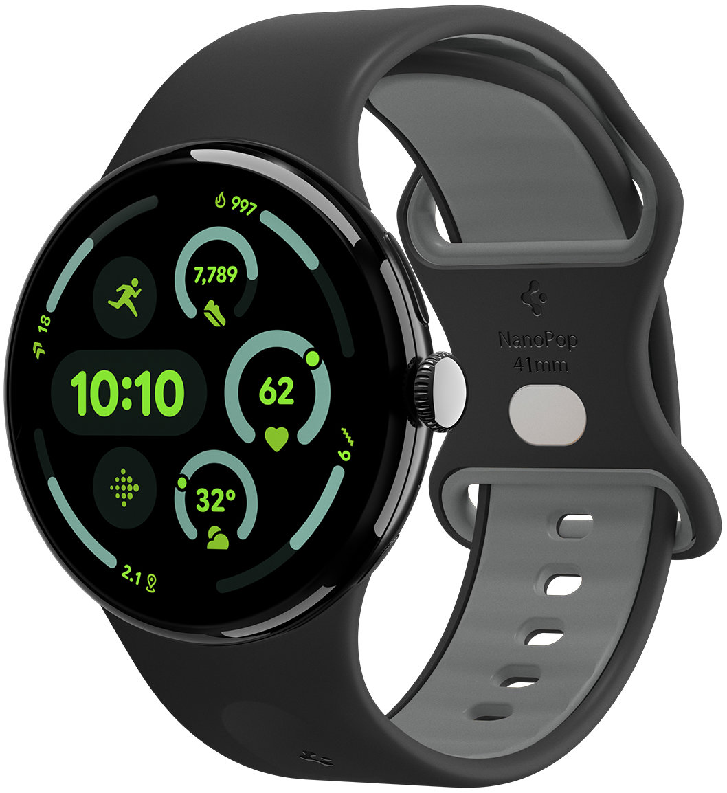 Spigen Nano Pop Band Google Pixel Watch 4/3/2/1 41mm Black Sesame