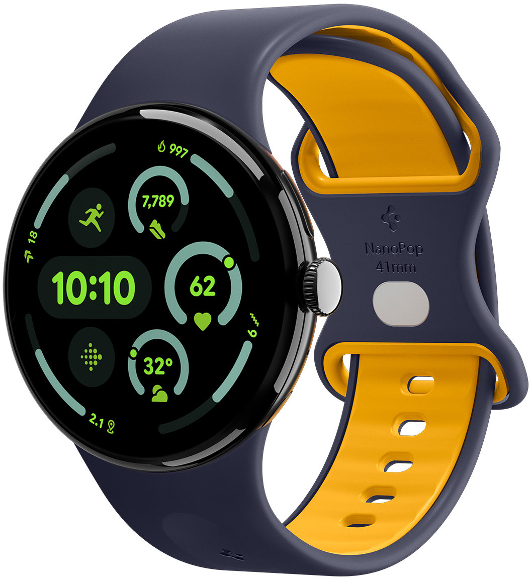 Spigen Nano Pop Band Google Pixel Watch 4/3/2/1 41mm Blueberry Navy