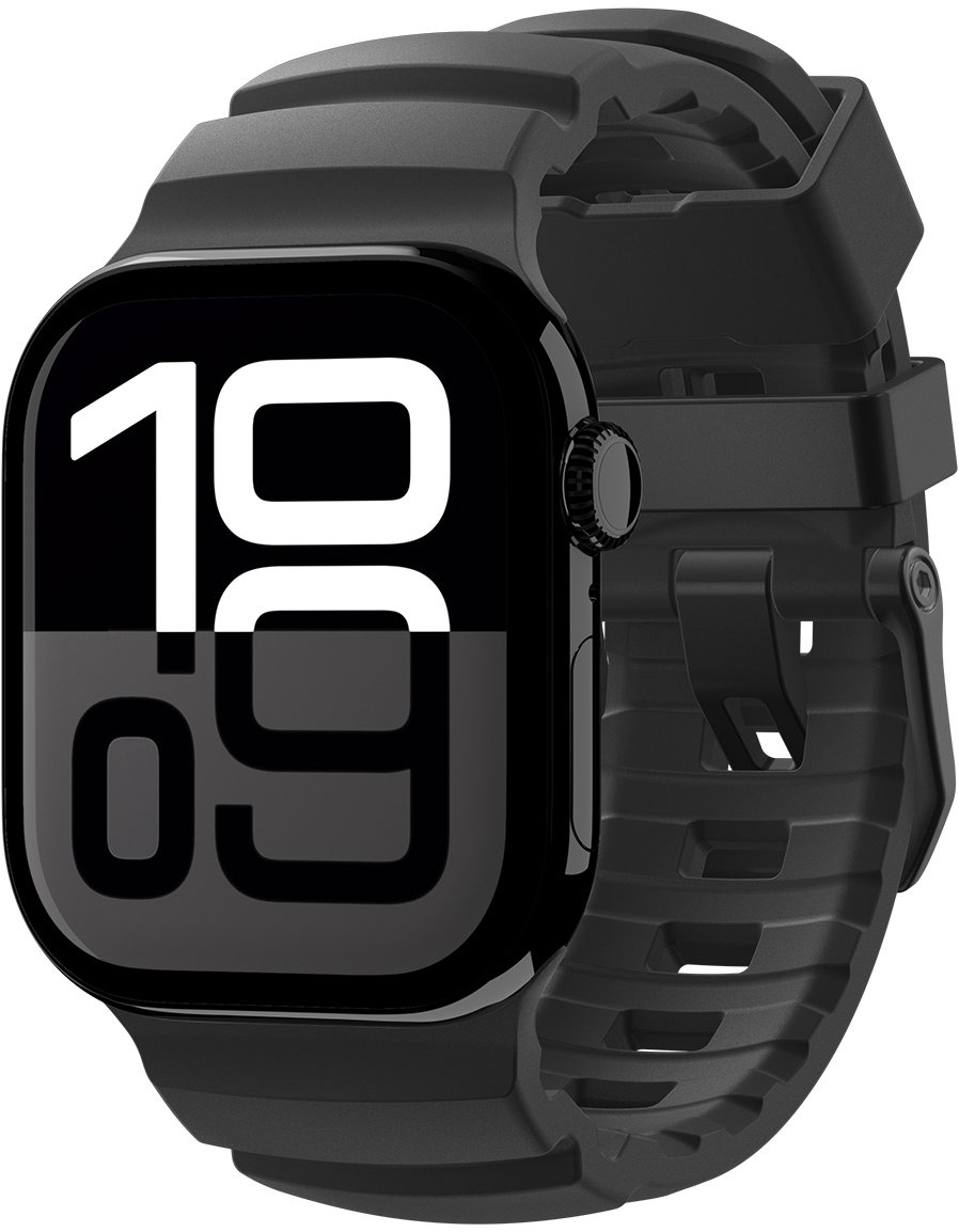 Spigen Silicone Band Apple Watch 49mm/46mm/45mm/44mm Black