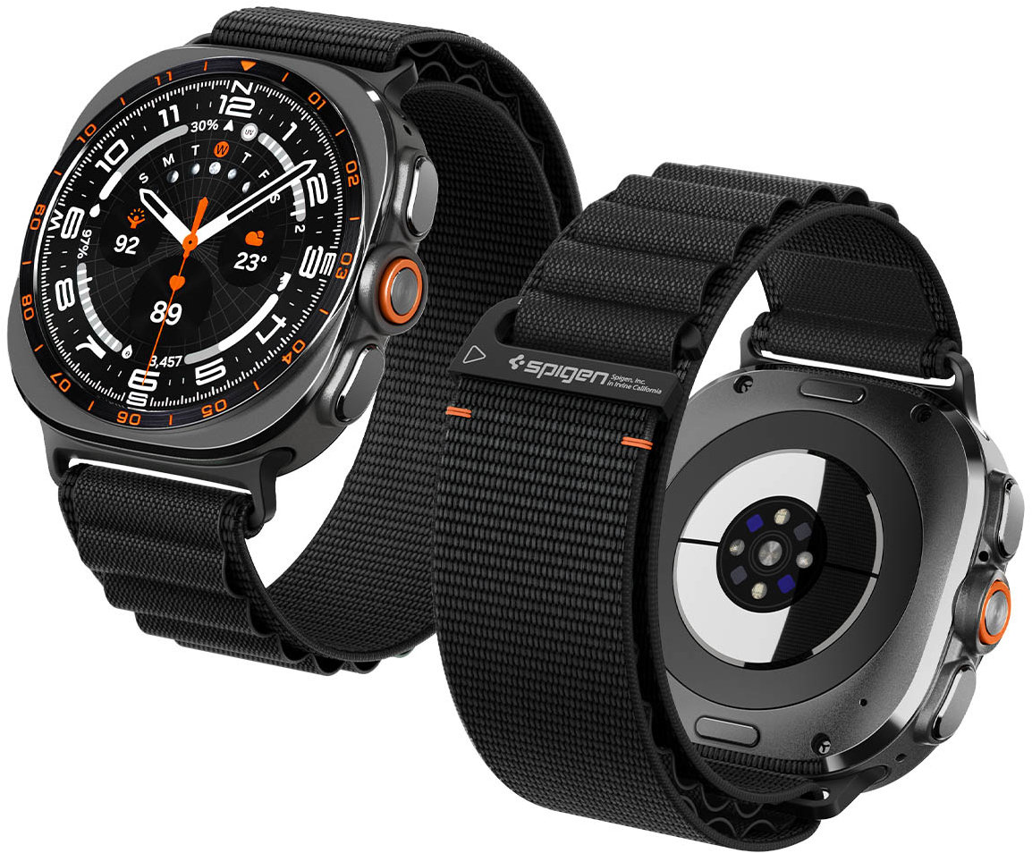 Spigen Fabric Band Samsung Galaxy Watch 9/8 46mm/44mm/40mm Black