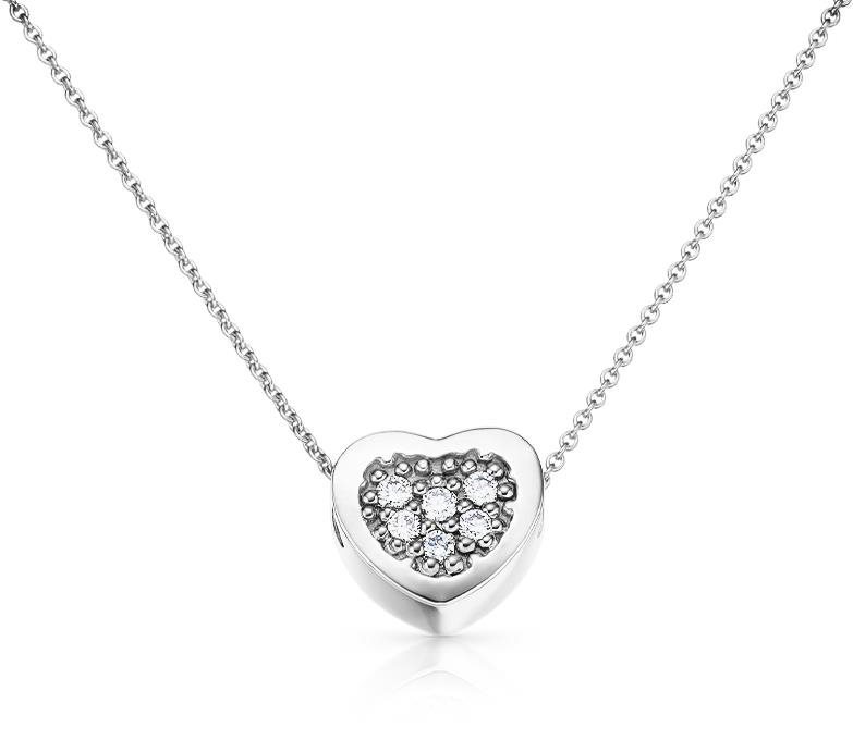 DOLCZE Heart Dia White (Au585/1000, 1,68 g)