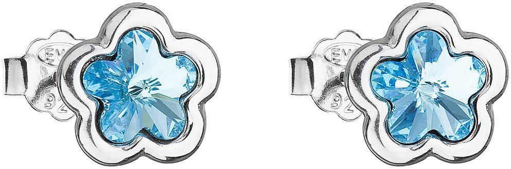 EVOLUTION GROUP 31255.3 aqua kytička puzeta motýlek dekorovaná krystaly Swarovski® (Ag 925/1000, 1,1