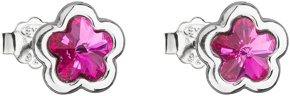 EVOLUTION GROUP 31255.3 fuchsia kytička puzeta motýlek dekorovaná krystaly Swarovski® (Ag 925/1000,