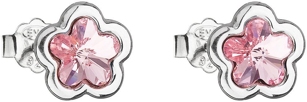 EVOLUTION GROUP 31255.3 lt. rose kytička puzeta motýlek dekorovaná krystaly Swarovski® (Ag 925/1000,