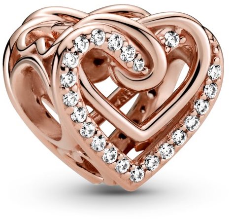 PANDORA Moments People 789270C01 Třpytivá propletená srdce