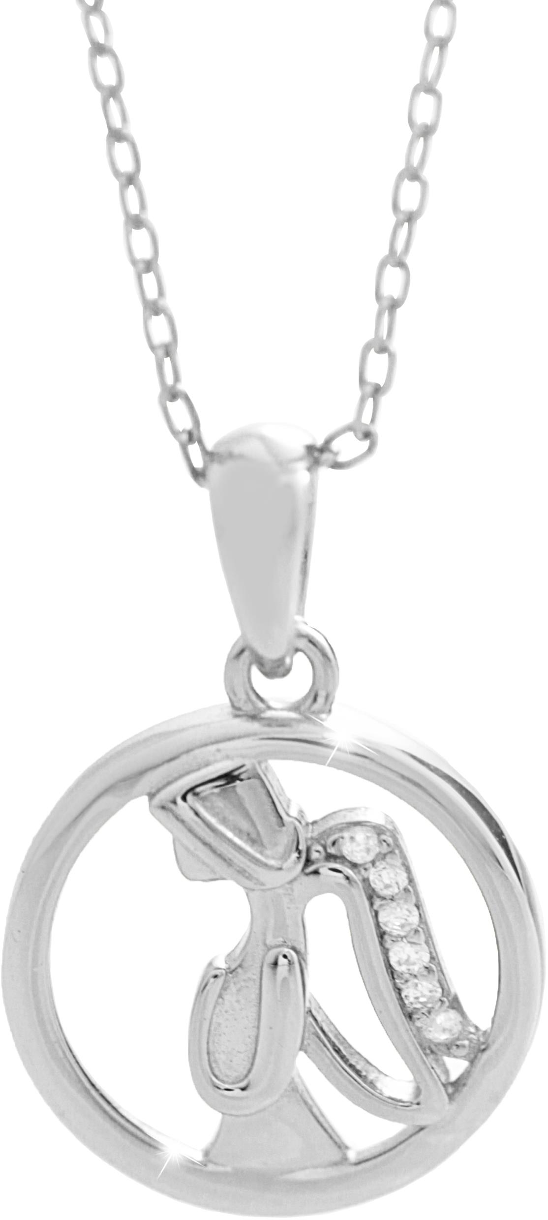 JSB Bijoux Anděl v kruhu s kubickými zirkony 92300436cr (Ag925/1000, 2,5 g)