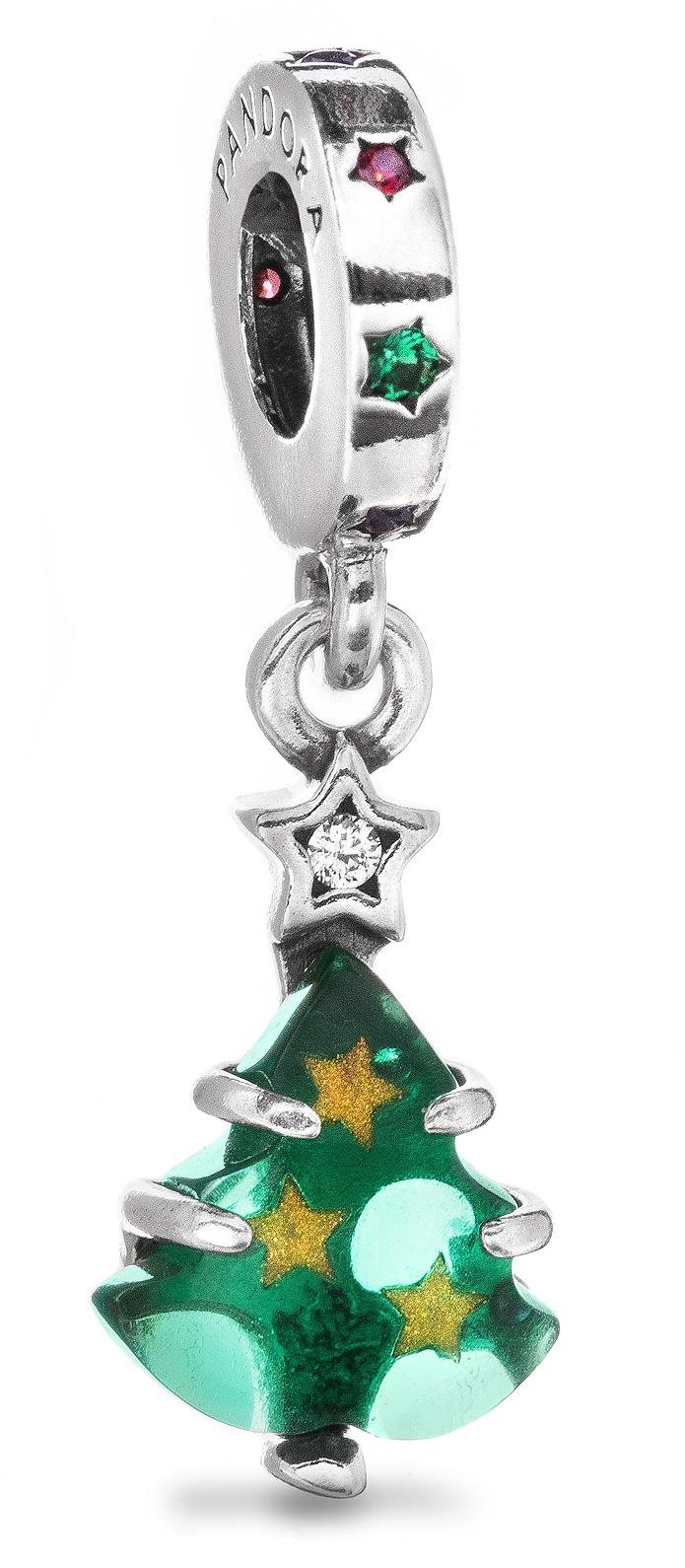 PANDORA model 792983C01 Visací Třpytivý vánoční stromeček