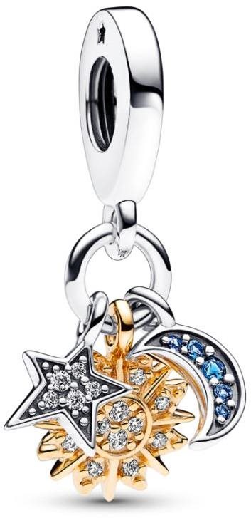 PANDORA Dvoubarevné nebeské motivy 762676C01 (Ag 925/1000, 1,8 g)