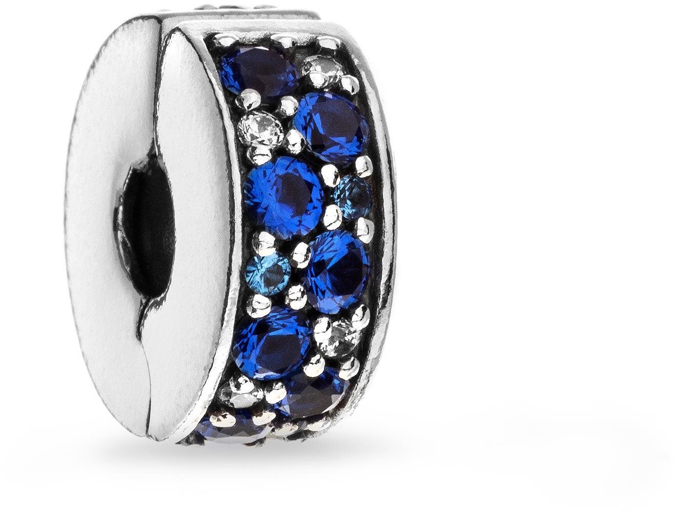 PANDORA Modré pavé 791817NSBMX Klipový Modré pavé (Ag 925/1000, 2,3 g)