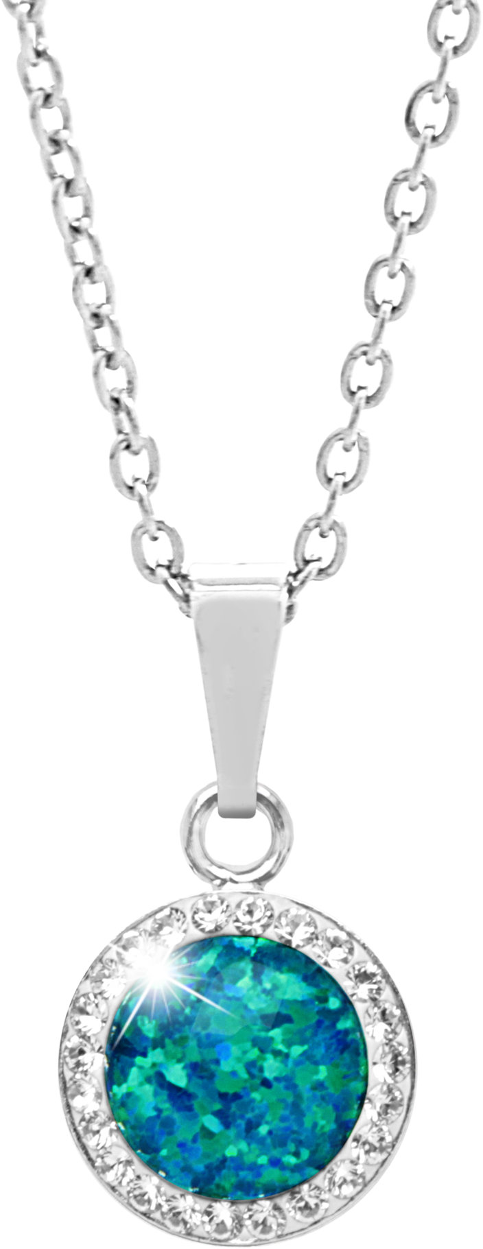 JSB Bijoux Opál s křišťálovými kameny Swarovski Pas 92300025pas (Ag925/1000, 2,1 g)