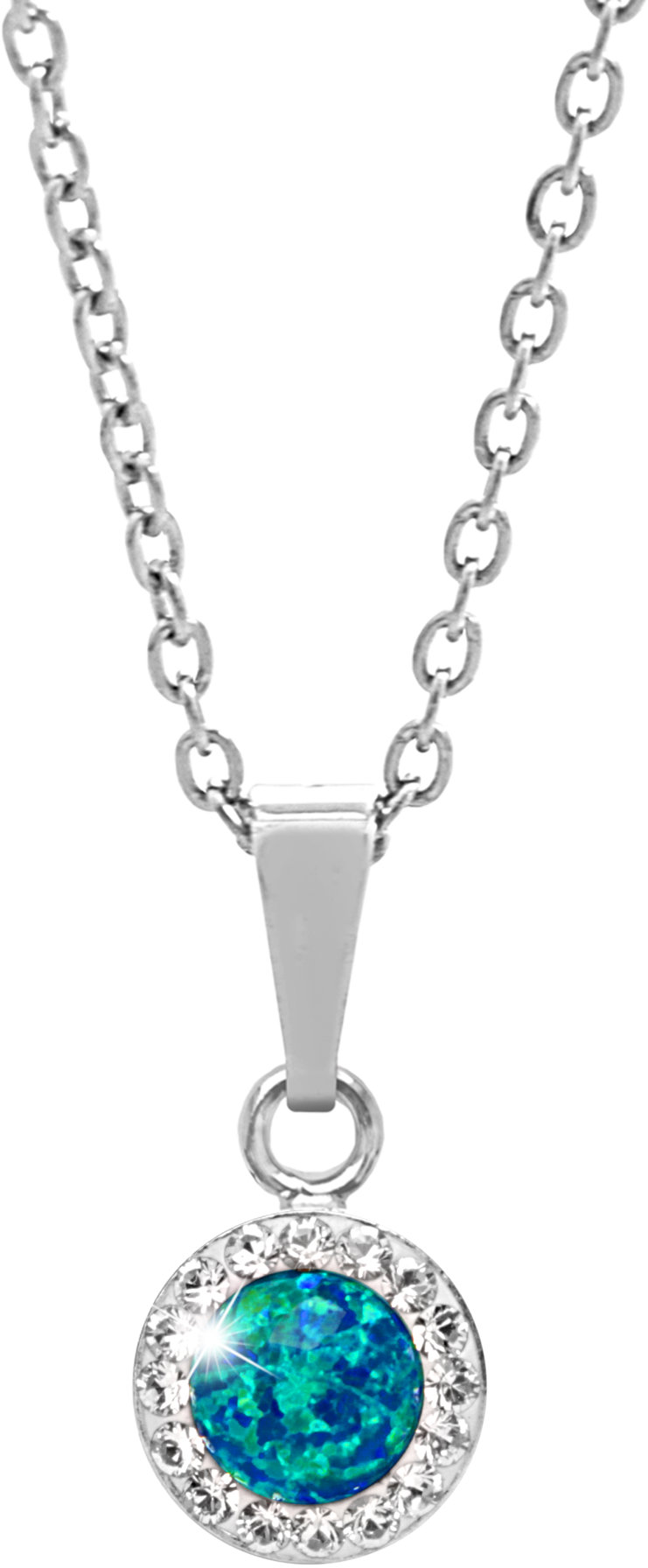 JSB Bijoux Opálek s křišťálovými kameny Swarovski Pas 92300040pas (Ag925/1000, 1,86 g)